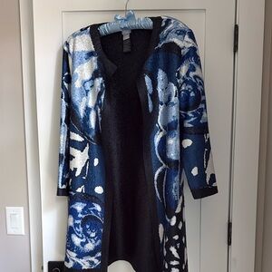 Chico’s reversible crushed jacket size 1